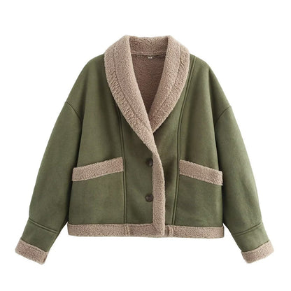 Chaqueta Mujer Cuero Invierno Elegante