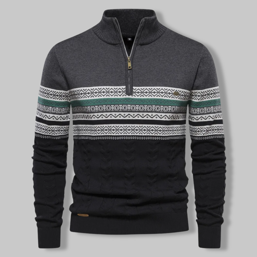 Suéter Hombre Cremallera Nordic Estilo