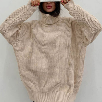Jersey Punto Cuello Alto Mujer