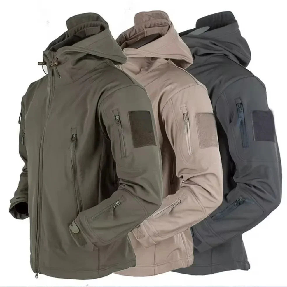 Chaqueta Táctica Hombre Impermeable con Capucha - Vestiria