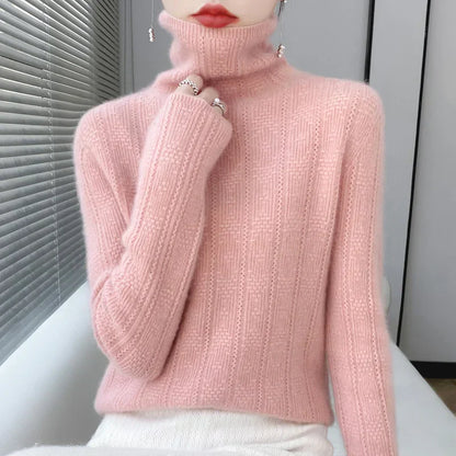 Jerséis Mujer Cuello Alto Cálidos