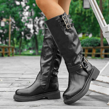 Botas Cuero Alto Estilo Vaquero Exclusivas