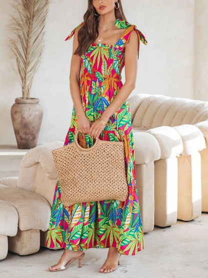 Vestido Elegante Sin Mangas Feminino
