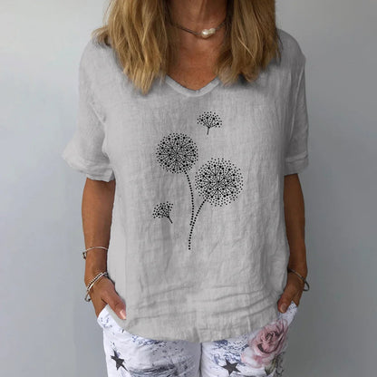 Camiseta Estampada Cómoda Casual