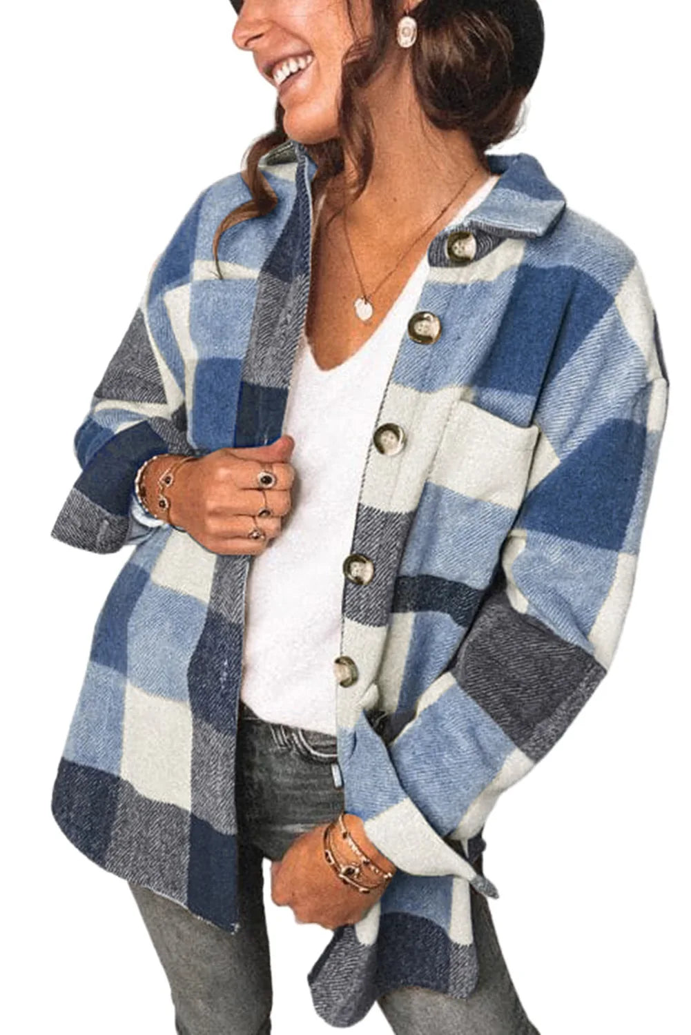 Chaqueta de punto suave temporada fría mujer