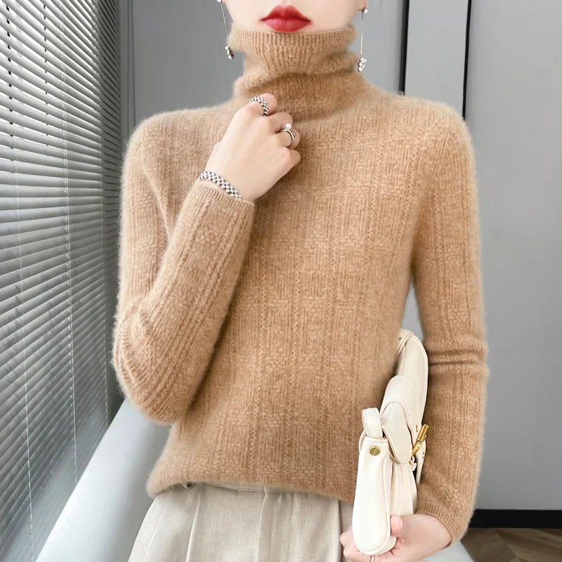 Jerséis Mujer Cuello Alto Cálidos