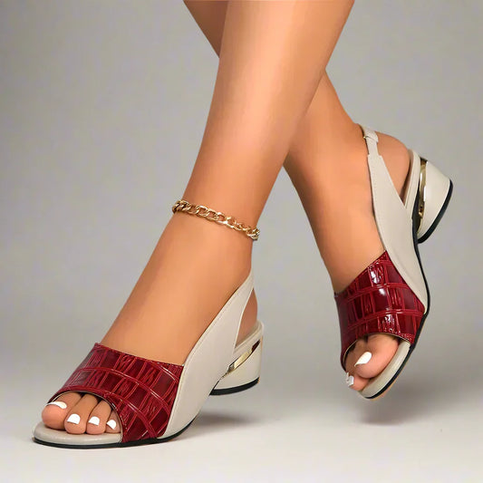 Sandalias Mujer Verano con Piel Exótica - Vestiria