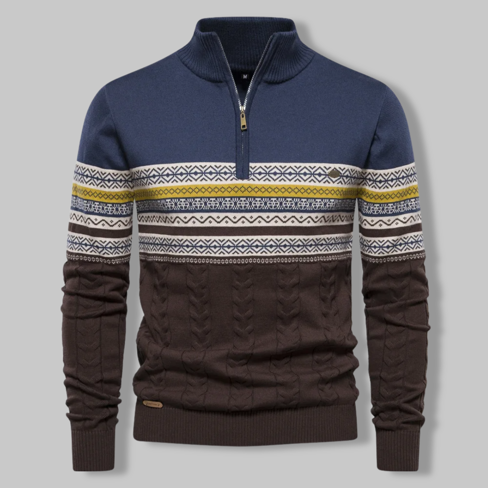 Suéter Hombre Cremallera Nordic Estilo