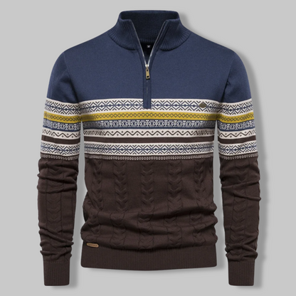 Suéter Hombre Cremallera Nordic Estilo