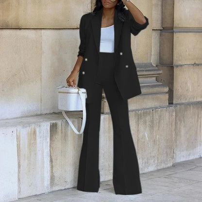Traje Mujer Chaqueta Larga Elegante