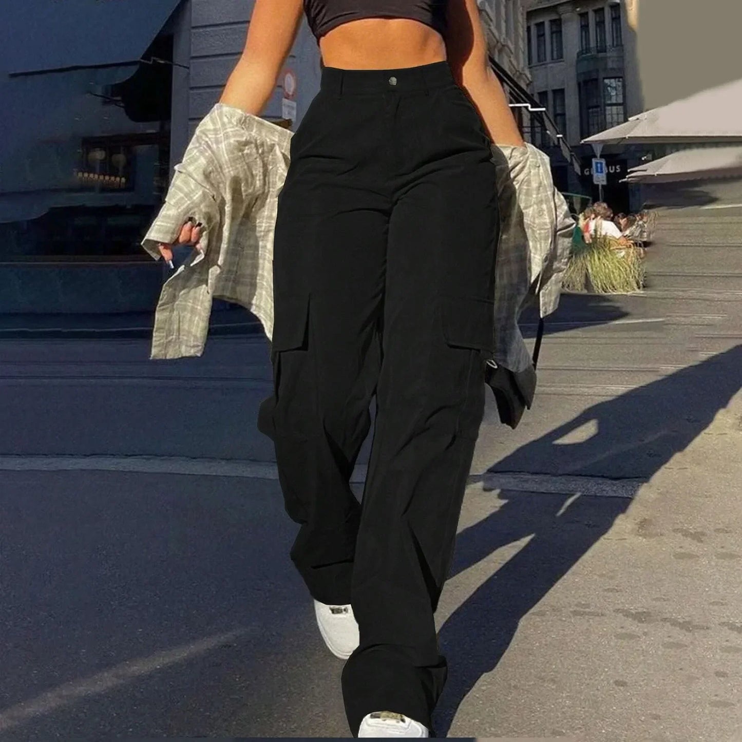 Pantalón Cargo Mujer Diseño Útil y Comodo
