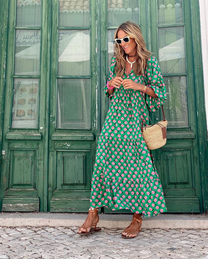 Vestido Boho Elegante Largo