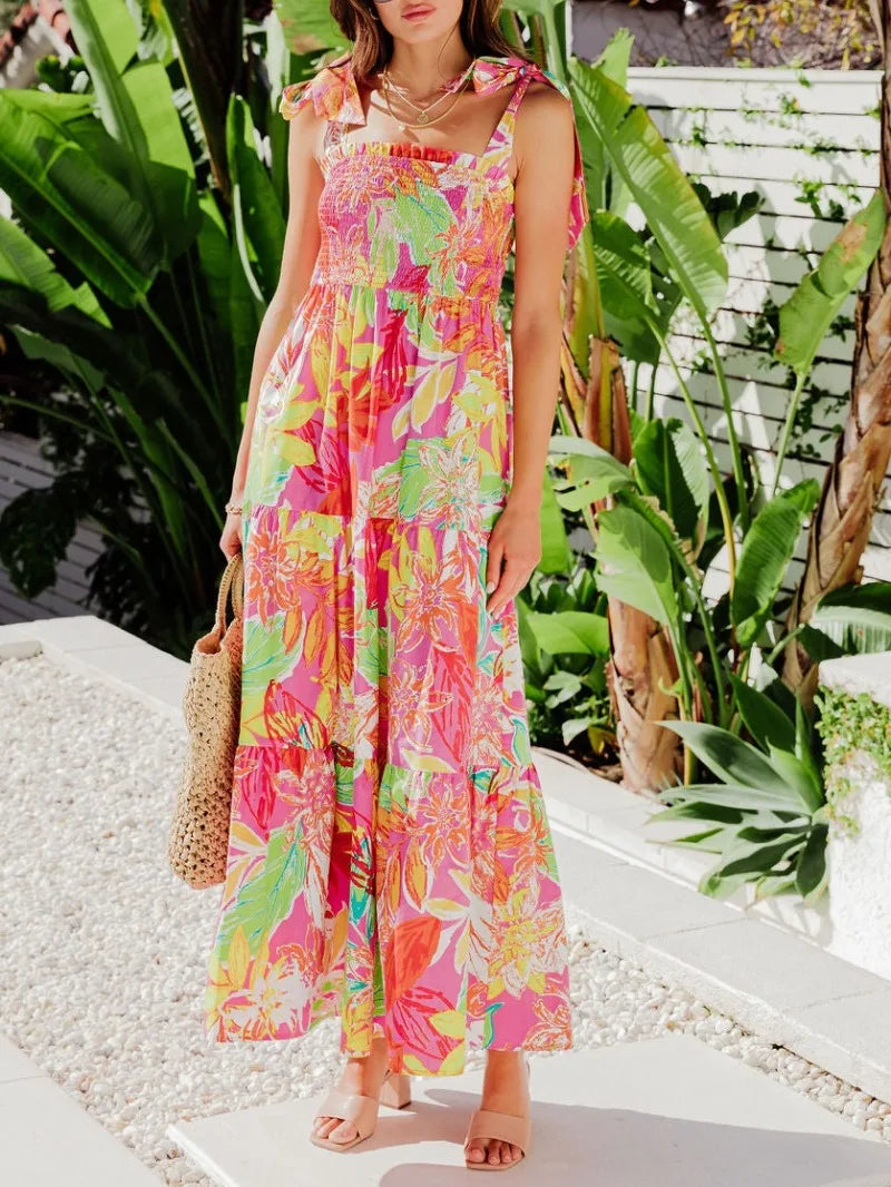 Vestido Elegante Sin Mangas Feminino