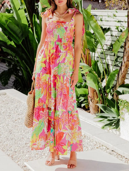 Vestido Elegante Sin Mangas Feminino