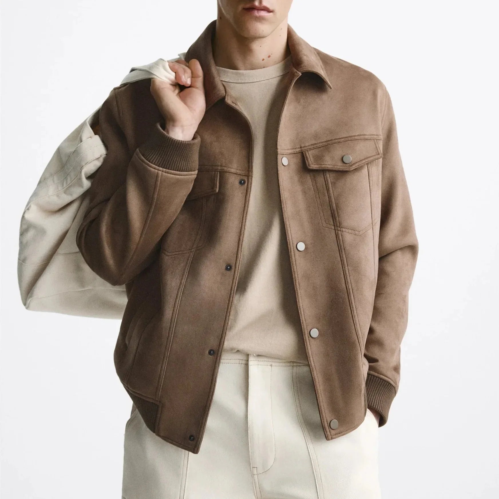 Chaqueta Hombre Piel Sintética Elegante - Vestiria