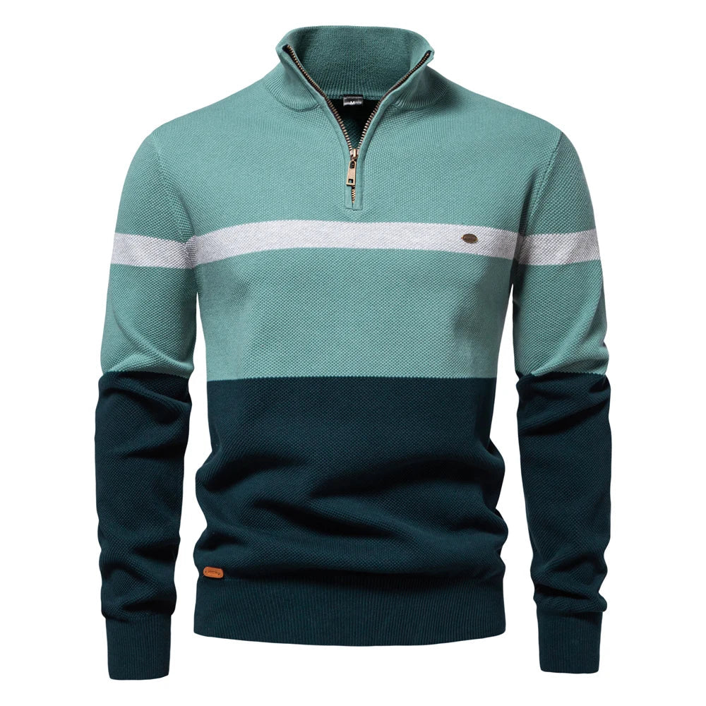 Camiseta Hombre Cremallera Colorida Deportiva