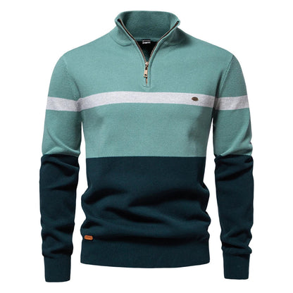 Camiseta Hombre Cremallera Colorida Deportiva