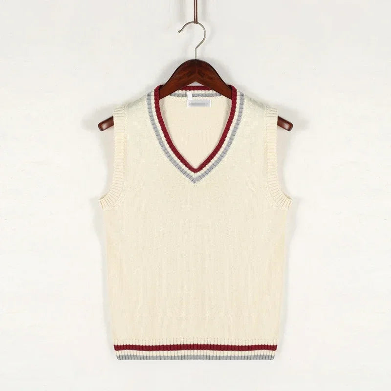 Chaleco Punto Grueso Cuello V Masculino