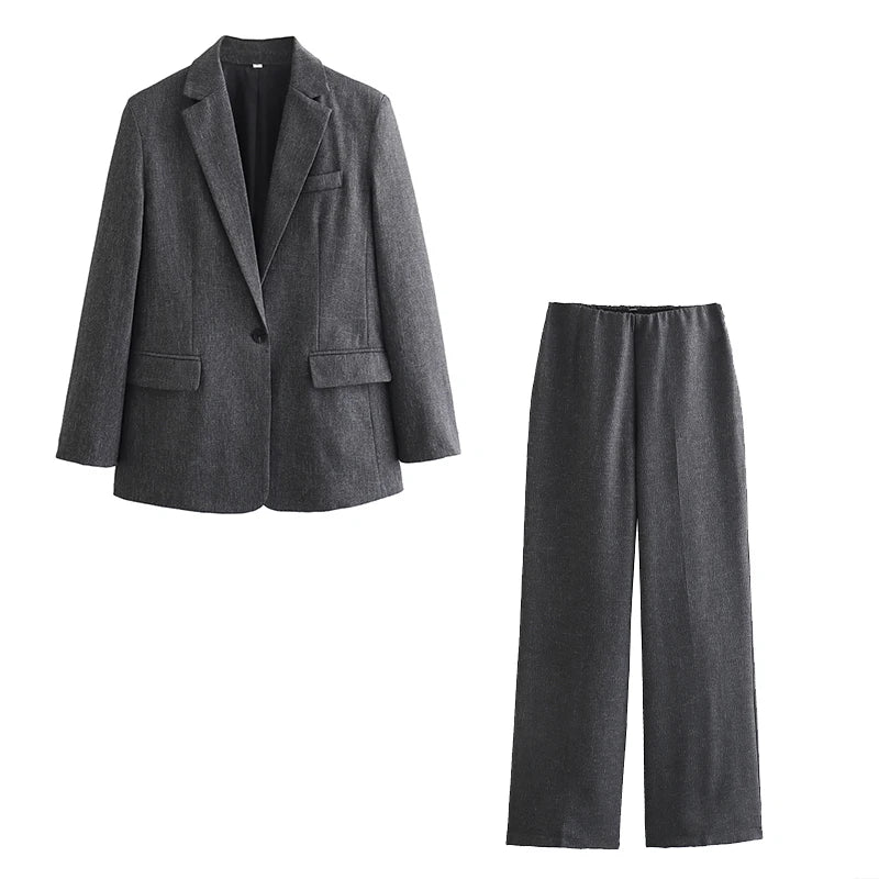Traje Mujer Chaqueta y Pantalón Elegante AVELINE - Vestiria