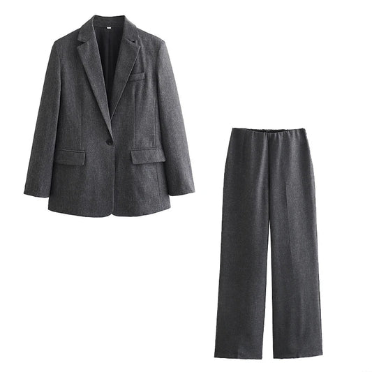 Traje Mujer Chaqueta y Pantalón Elegante AVELINE - Vestiria