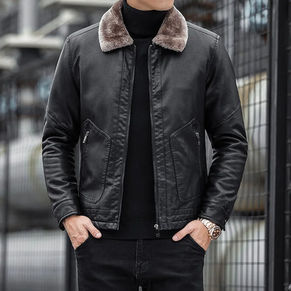 Chaqueta Cuero Hombre Estilo León - Vestiria