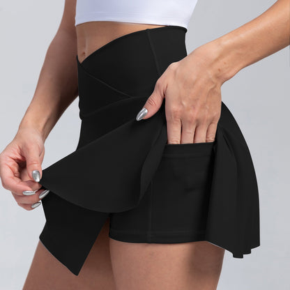 Falda Deportiva Mujer con Bolsillos Elástica
