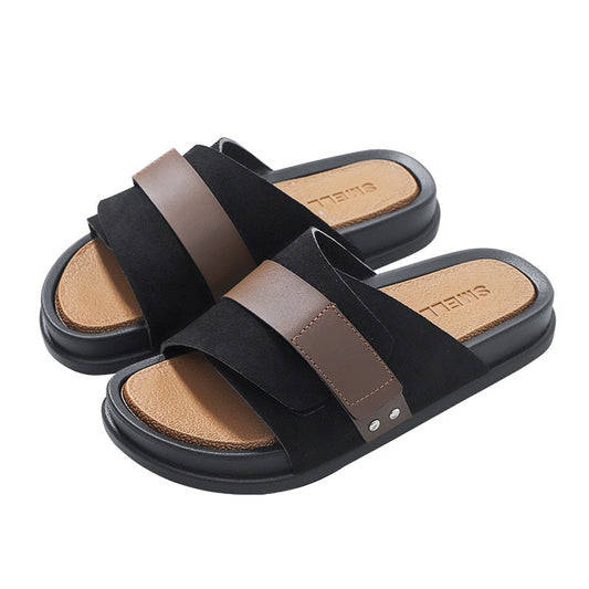 Sandalias Hombre Cuero Clásicas - Vestiria