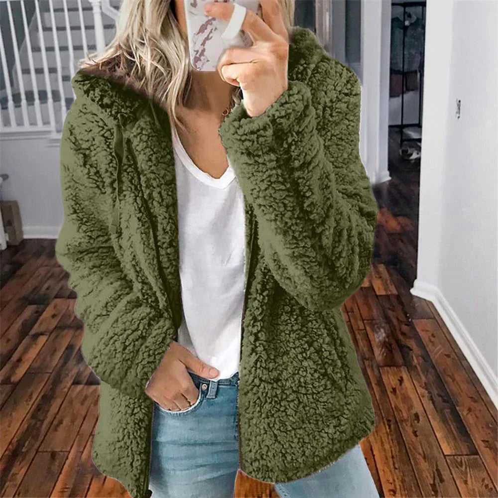 Chaqueta Invierno Mujer con Capucha Acogedora