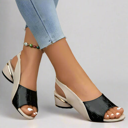 Sandalias Mujer Verano con Piel Exótica