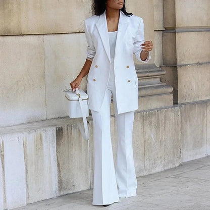 Traje Mujer Chaqueta Larga Elegante - Vestiria