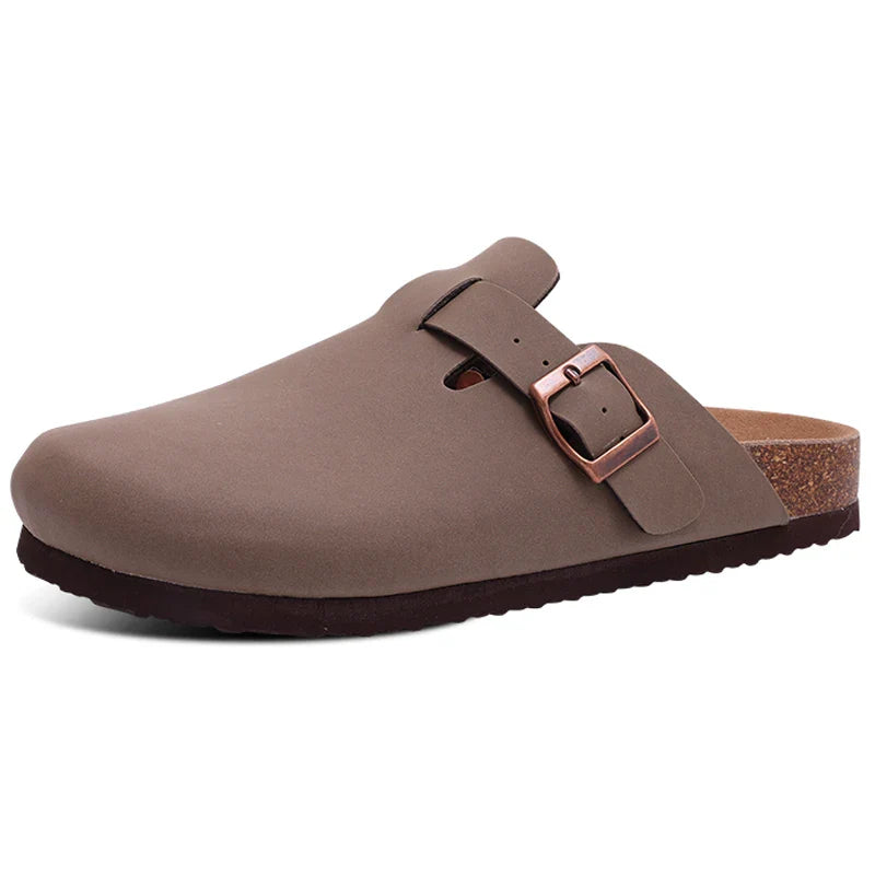 Zuecos de Cuero Natural Cómodos