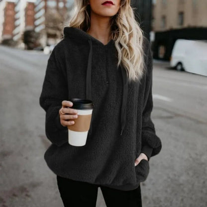 Suéter Mujer Forro Polar Grande y Acogedor