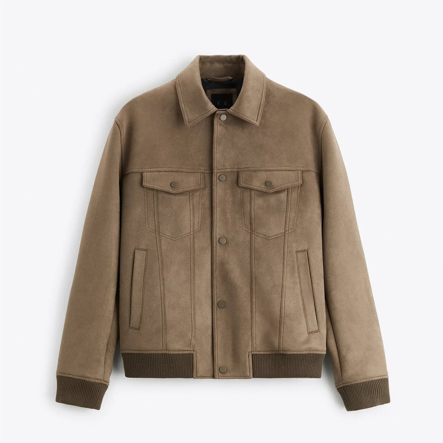 Chaqueta Hombre Piel Sintética Elegante