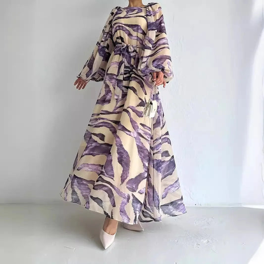Vestido Kaftán Elegante Largo Mujer - Vestiria
