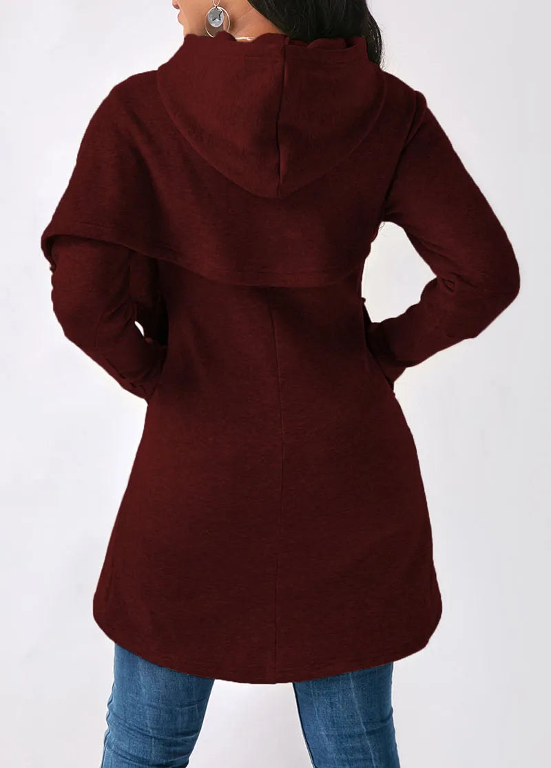 Sudadera Mujer Capucha Cuello Alto - Vestiria