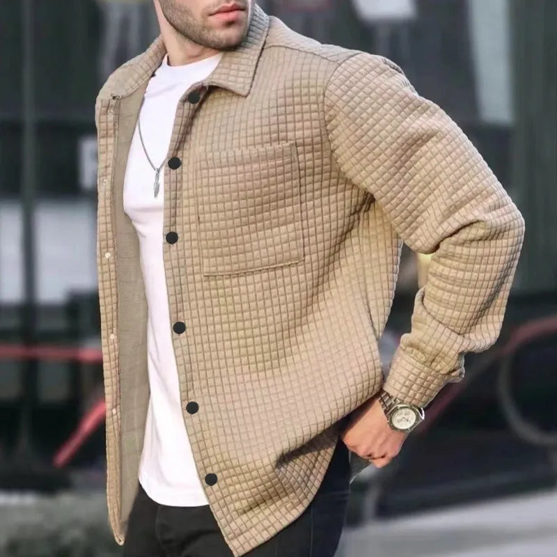 Chaquetilla Hombre Moda Botones Clásica