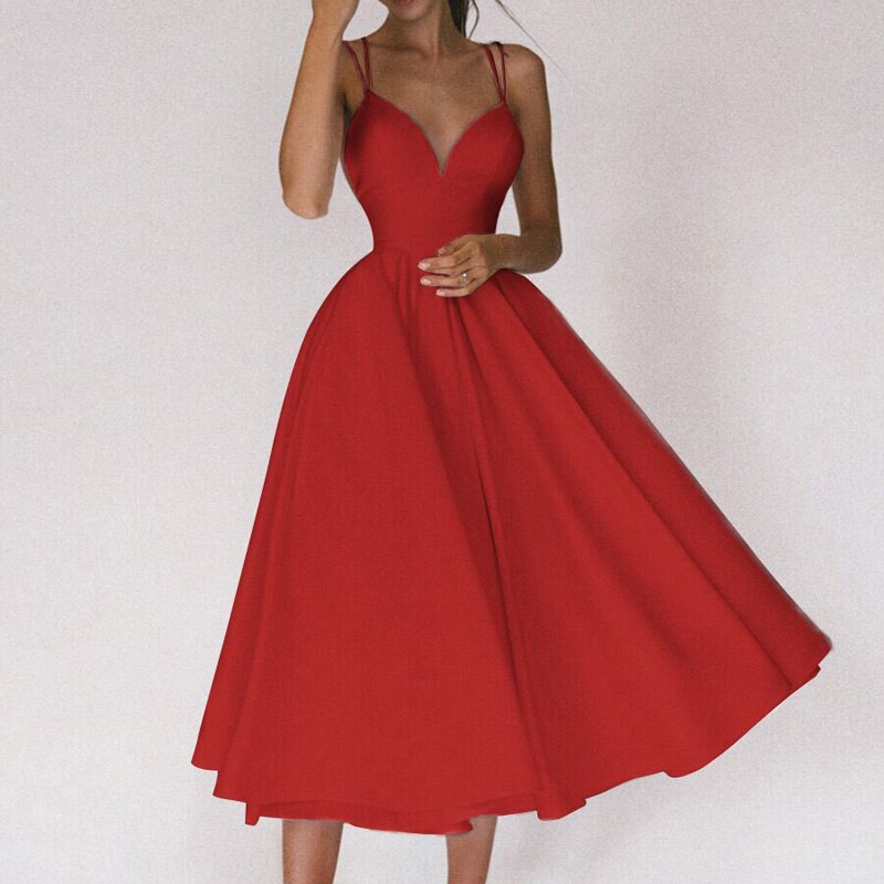 Vestido Ligero con Cuello en V