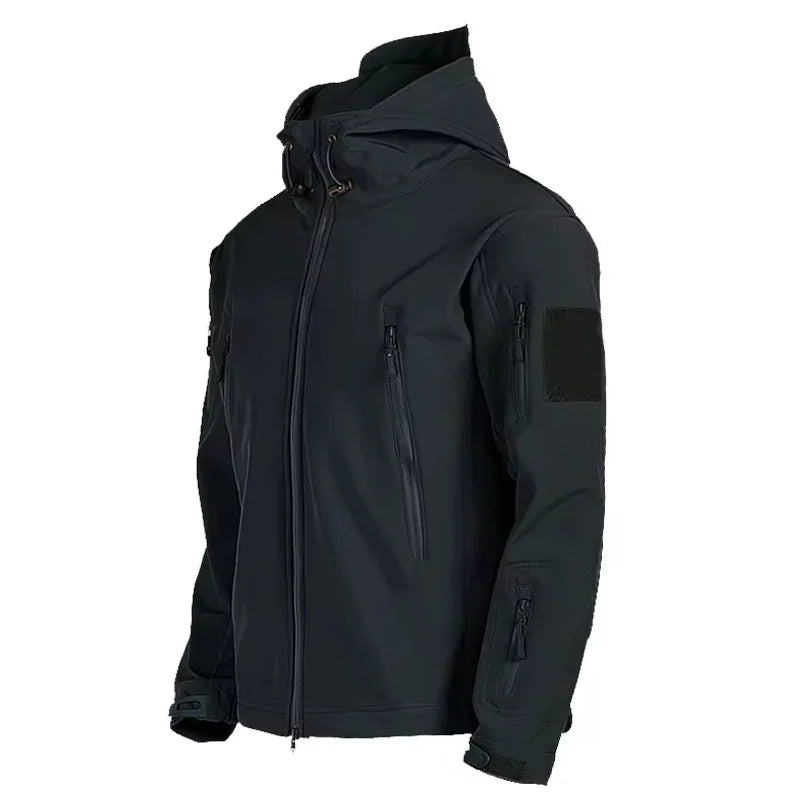 Chaqueta Táctica Hombre Impermeable con Capucha