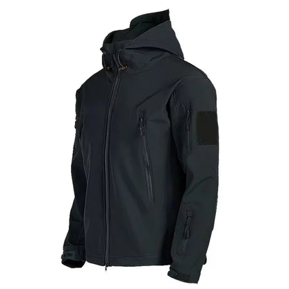 Chaqueta Táctica Hombre Impermeable con Capucha