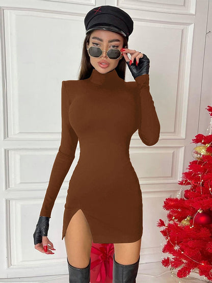 Vestido Mujer Manga Larga Clásico