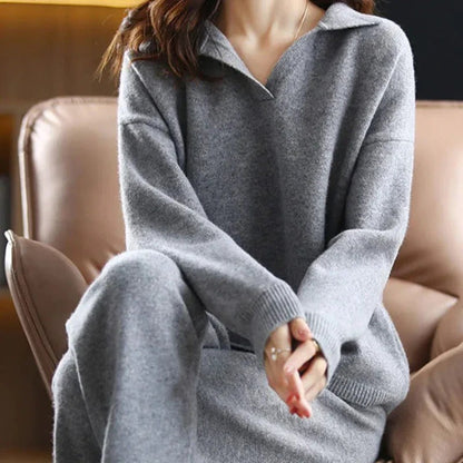 Chaquetón y pantalón de invierno suave mujer