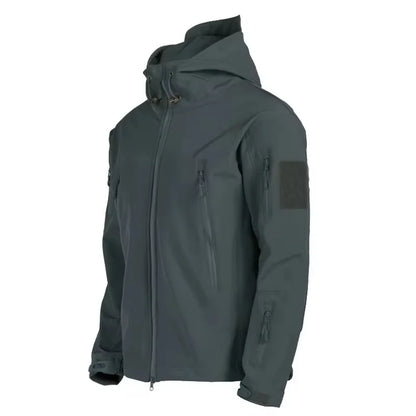 Chaqueta Táctica Hombre Impermeable con Capucha