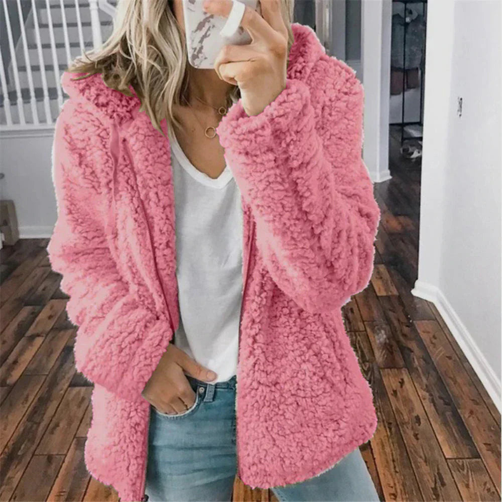 Chaqueta Invierno Mujer con Capucha Acogedora