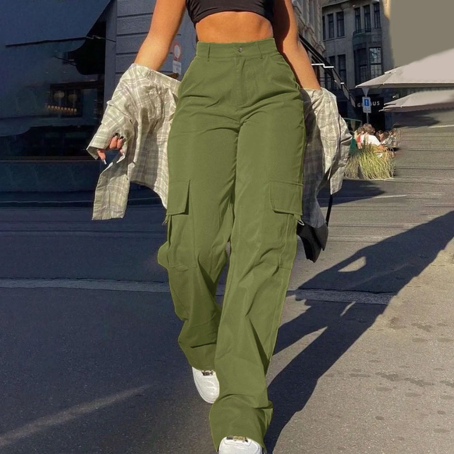 Pantalón Cargo Mujer Diseño Útil y Comodo