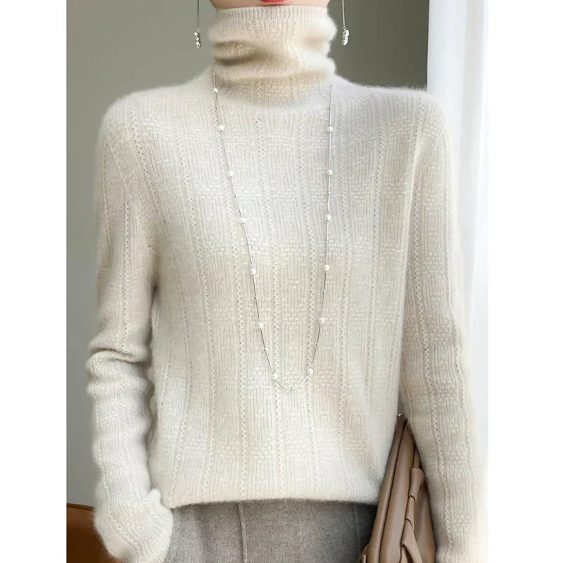Jerséis Mujer Cuello Alto Cálidos