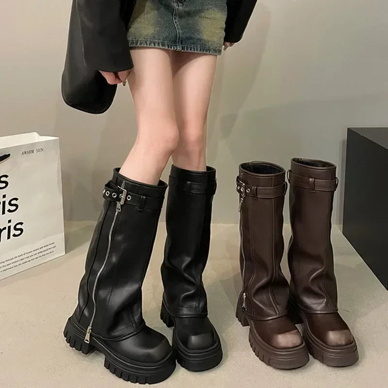 Botas Mujer Cuero Estilo Clásico - Vestiria