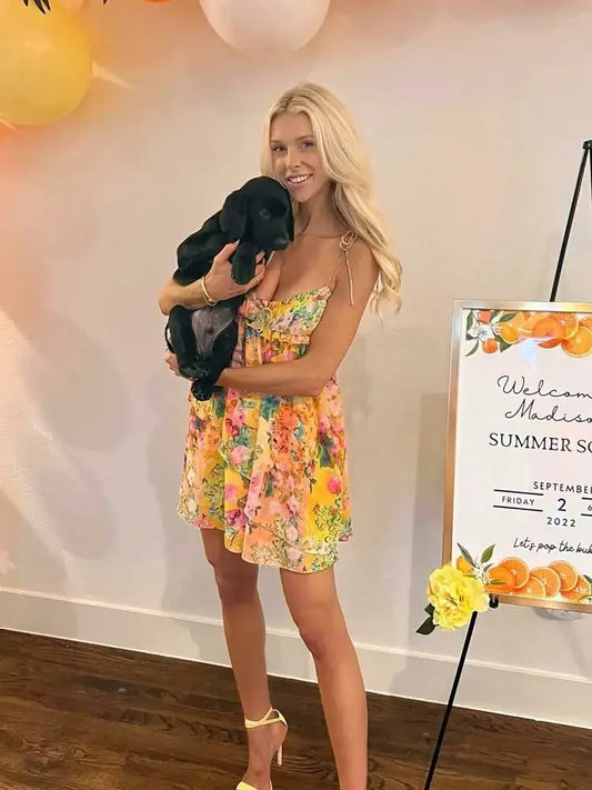 Vestido Floral Estilo Libre Mujer - Vestiria