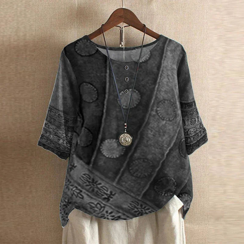 Top de encaje florido clásico