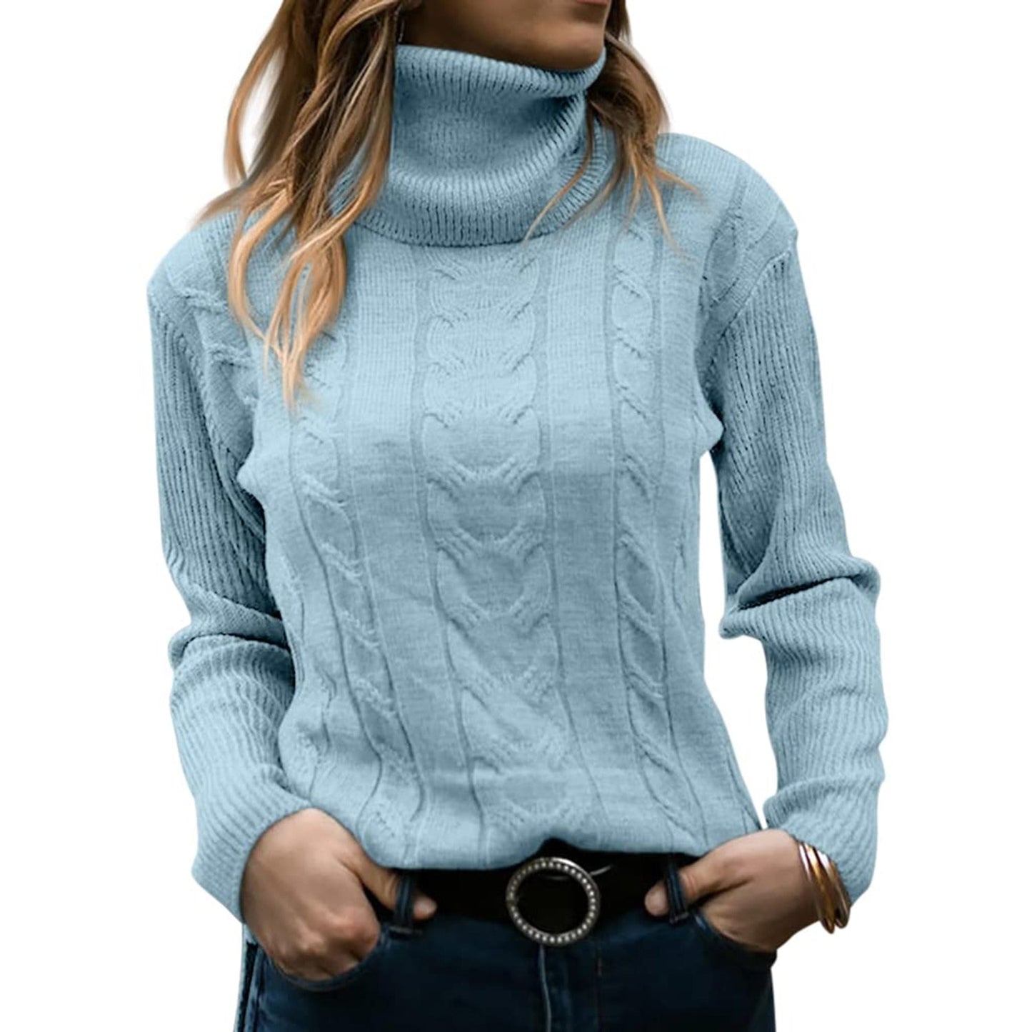 Jerséis Mujer Cuello Alto Abrigadores