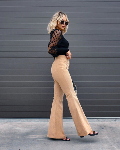 Pantalones Anchos de Moda Mujer